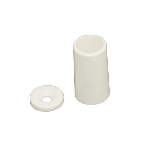 Butée-LG-40-mm -blanc-avec- rondelle-et-vis- m6 x 20 mm-30488.40.37-009