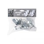 Kit-roulettes-design-50mm-2-pivotantes+2 pivot-frein-TR709-011