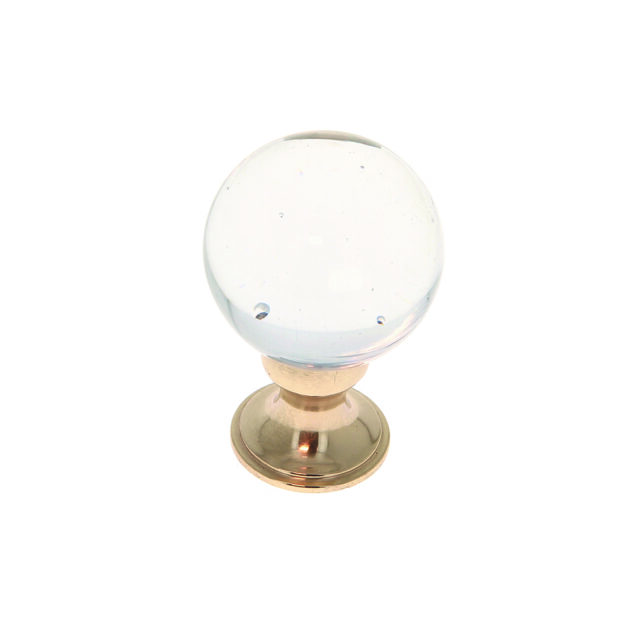 bouton-boule-verre-transparent-base-dore-B0443-T51