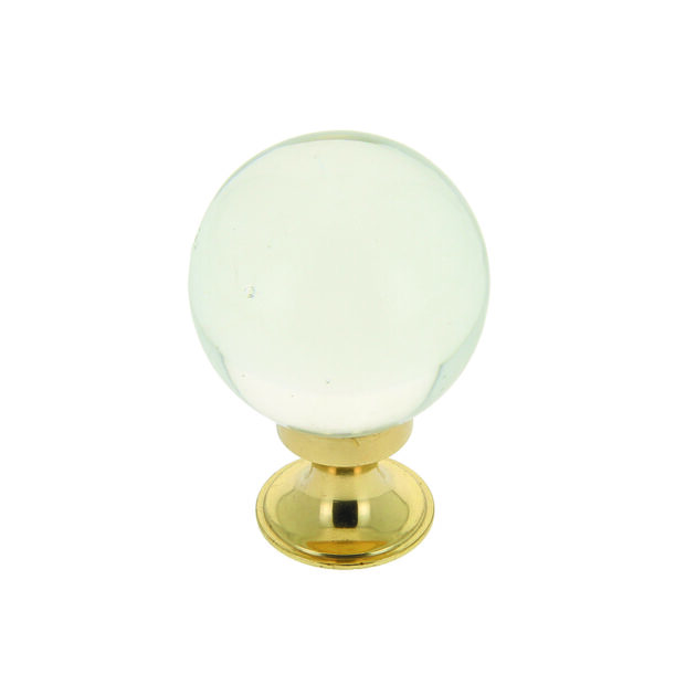 bouton-boule-verre-transparent-base-dore-B0444-T51