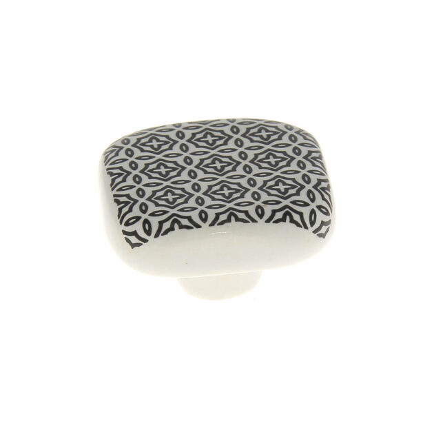 bouton-ceramique-carre-motif-carreau-ciment-rosace-noir-B0544