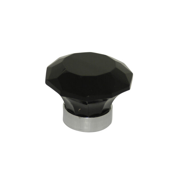 bouton-cone-facettes-verre noir-B0445-10