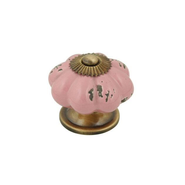 bouton-fleur-porcelaine-antique-rose-B0455-0