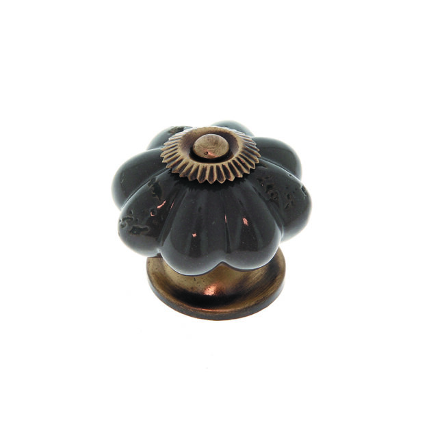 bouton-fleur-porcelaine-antique-taupe-B0455-14