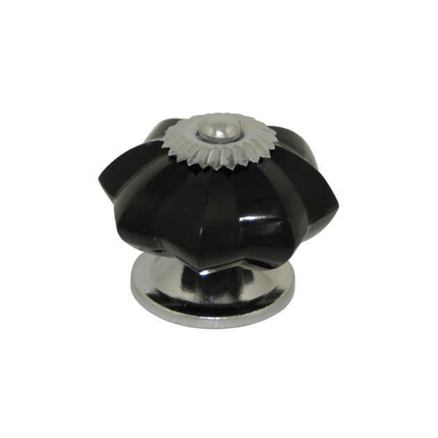 bouton-fleur-verre-noir-base-metal-B0446-10