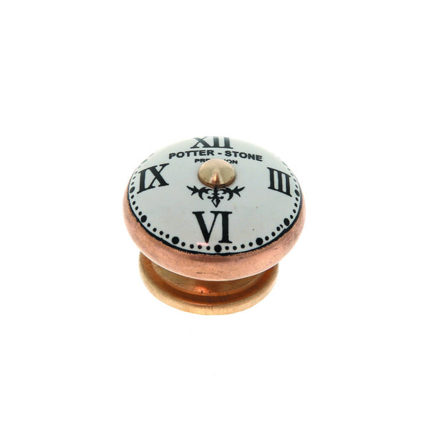 bouton-horloge-porcelaine-aluminium-base-dore-B0457-1