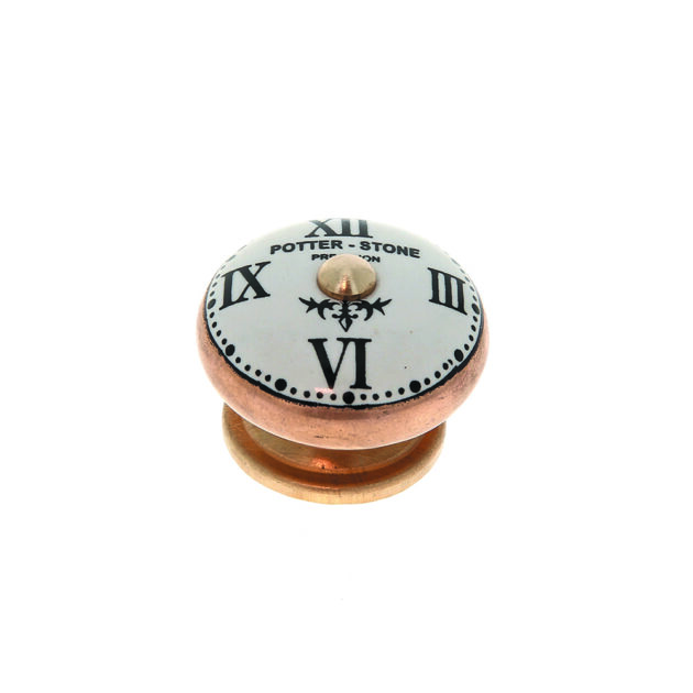 bouton-horloge-porcelaine-aluminium-base-dore-B0457-1