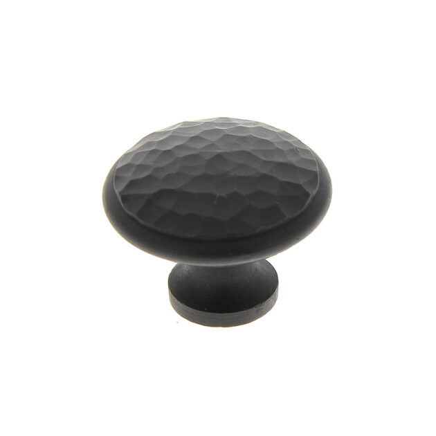 bouton-martele-rond-fer-noir-mat-B0604-101